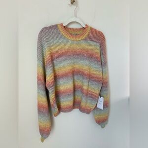 RCVA Multicolor Striped Knit Sweater